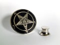 Sigil of Baphomet Lapel Pins (Bessy Version) - occult left hand path seal of baphomet pin studs satanic pin goat of mendes cloisonne gift hs