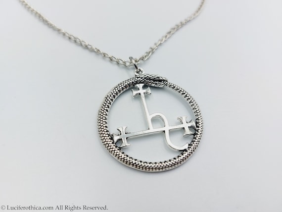 Lilith Ouroboros Pendant Occult Seal 
