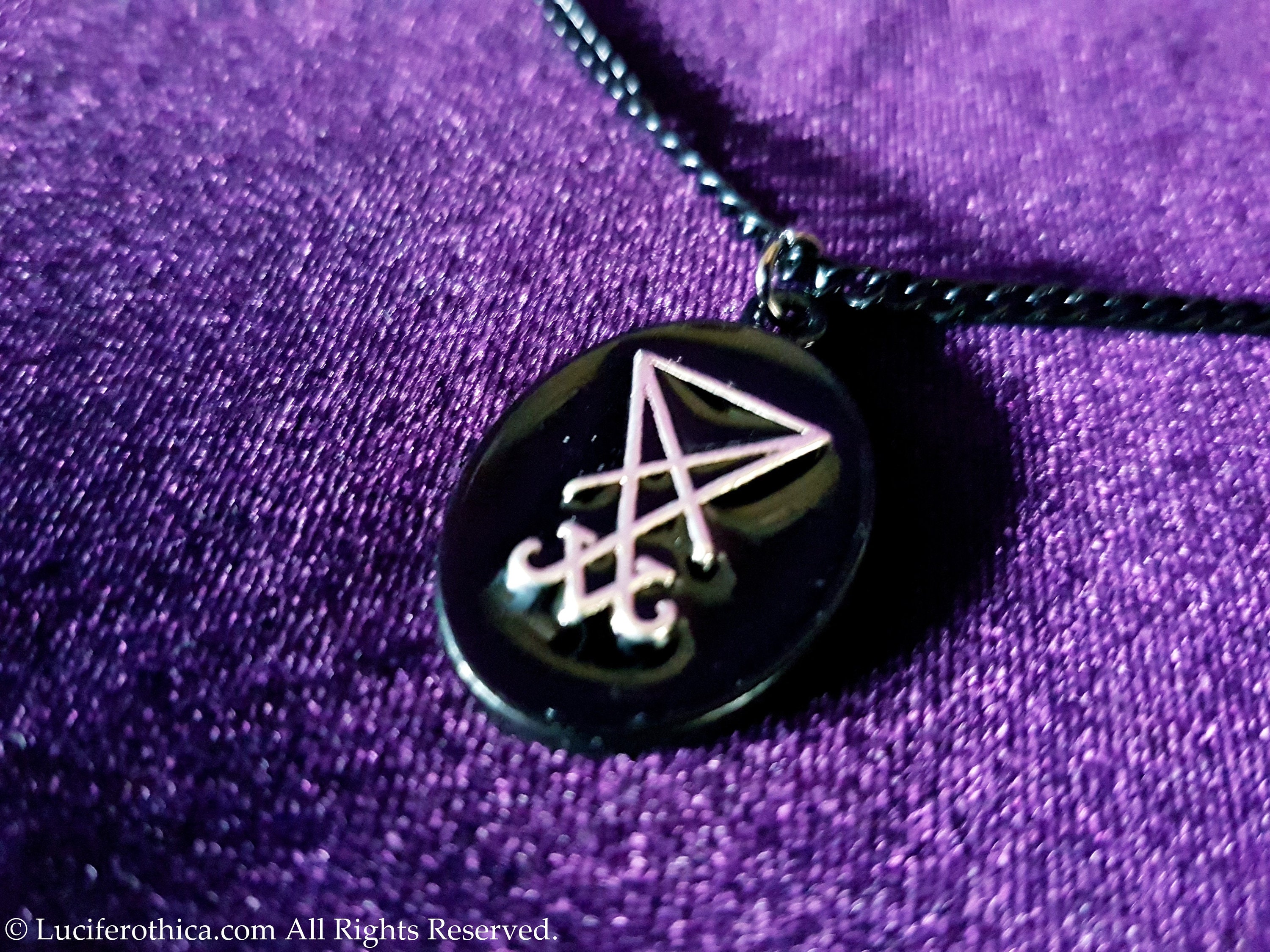 Mini Sigil of Lucifer Necklace