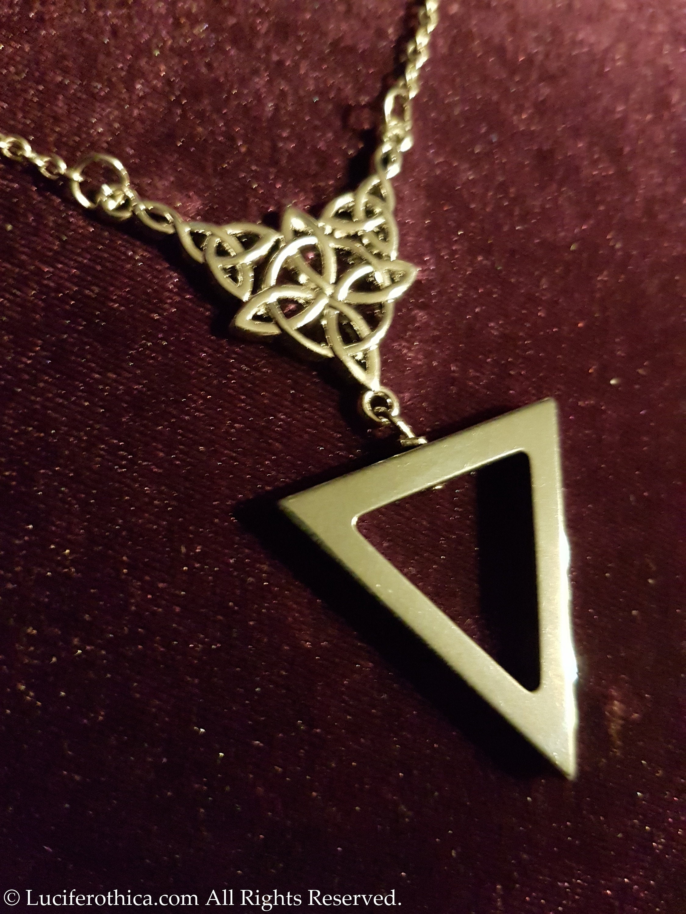 Celtic Triquetra Hematite Necklace