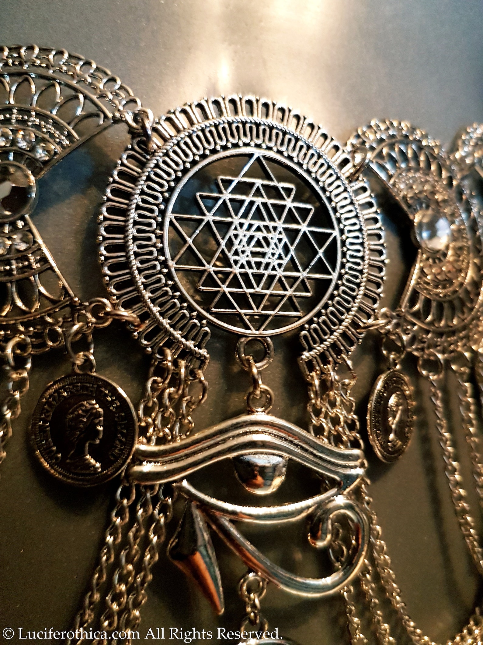 Egyptian Lemurian Ankh Hip Chain Belt Egyptian Belt Occult Etsy