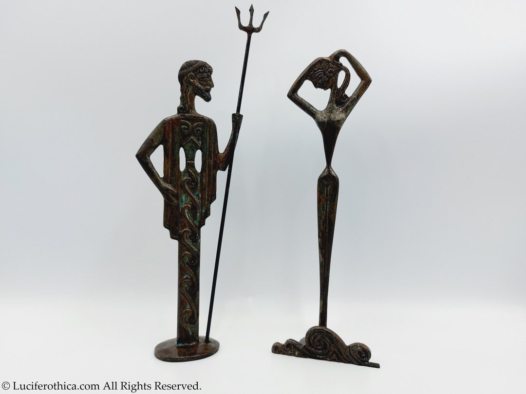 Bronze Poseidon & Aphrodite Statues made by Greek Artisans Etsy