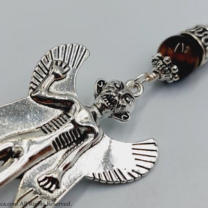Pazuzu Rear View Mirror Charm (Car Accessory) occult demonic flying demon protection amulet shield demonolatry gift spell spiritual defense