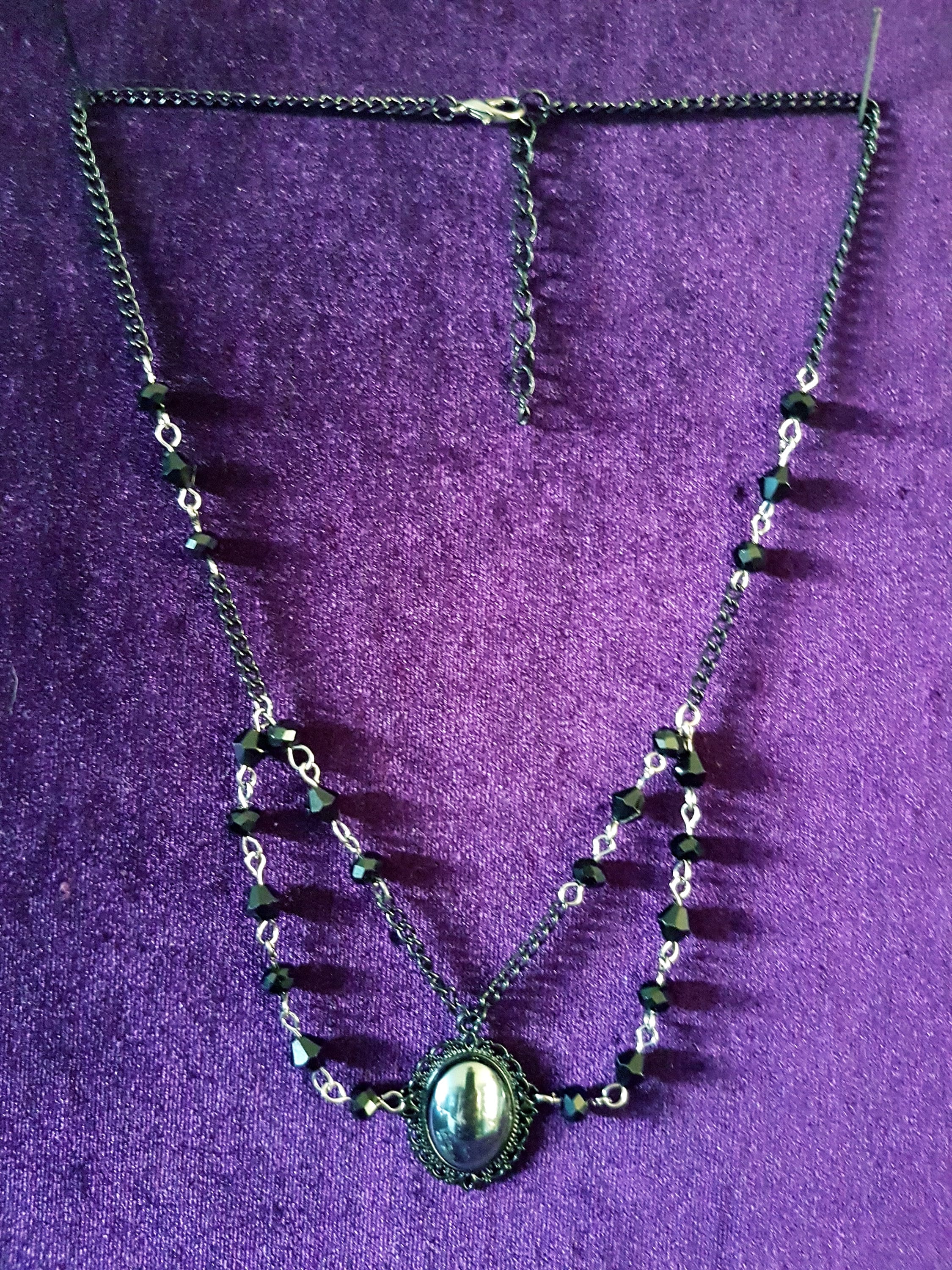 Gothic Hematite Jewellery Set