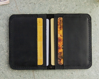 Minimalistischer Leder Geldbeutel,Visitenkartenhalter aus Leder,Leder Brieftasche,Visitenkartenhalter aus Leder