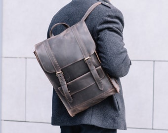 Leather backpack men,Black leather backpack,Rucksack,Rucksack backpack,Backpack men,Leather rucksack,Backpack,Mentor gift,Teen mens gift