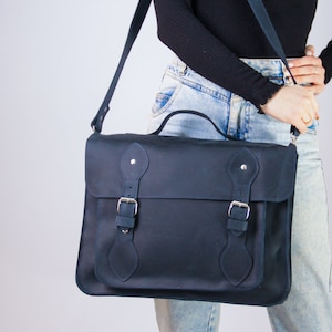 Sac messager en cuir personnalisé, sac porte-documents en cuir, sac messager pour ordinateur portable, sac bandoulière femme cuir, cartable femme personnalisé