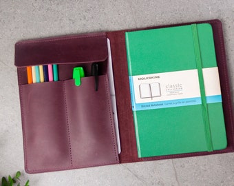 Moleskin notebook cover,Moleskin journal,Moleskin leather cover,Moleskine cover large,Moleskine cahier cover,Leather notebook cover