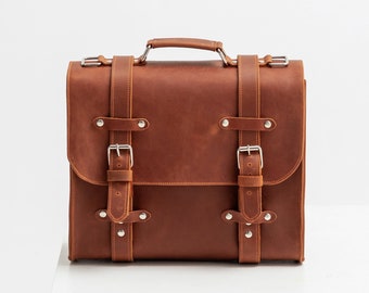Leather satchel bag women, Crossbody satchel bag women, Womens laptop bag 13 inch, Leather briefcase bag women, Leather messenger bag women