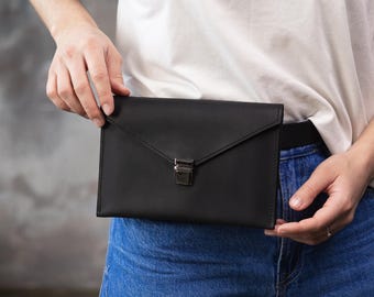 100% Genuine leather waist bag, Leather belt bag, Leather bumbag for women, Custom waist bag, Personalized belt pouch, Leather hip bag women
