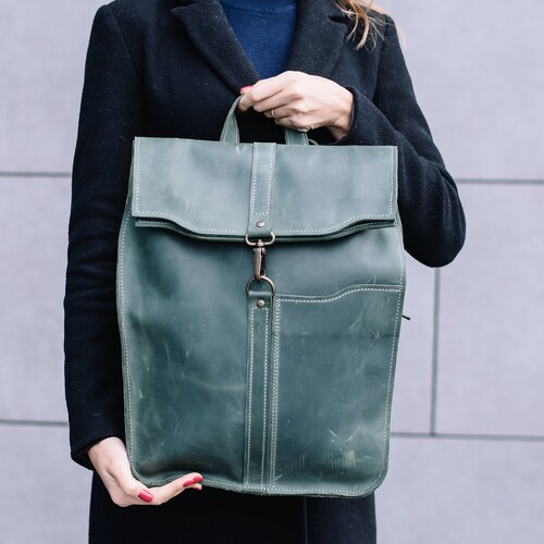 seasalt leather rucksack