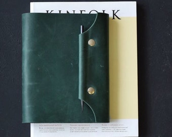 leather planner cover etsy