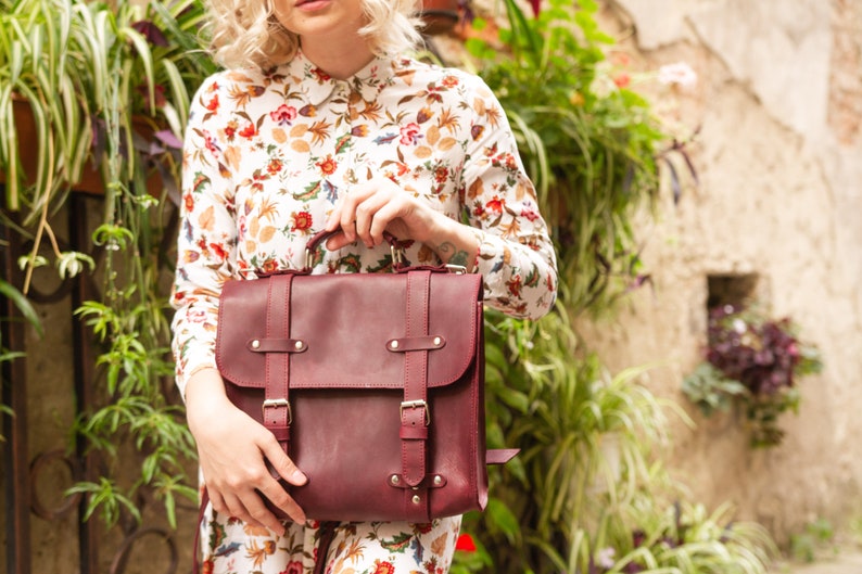 Messenger Bag Women Leather Messenger Bag Laptop Bag Women Etsy