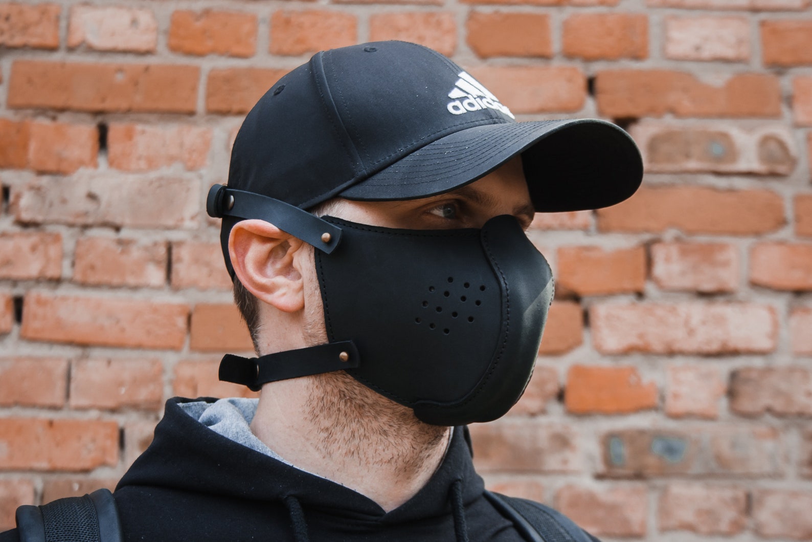 Face Mask Adults With Filter Pocketleather Mask With Filter - Etsy