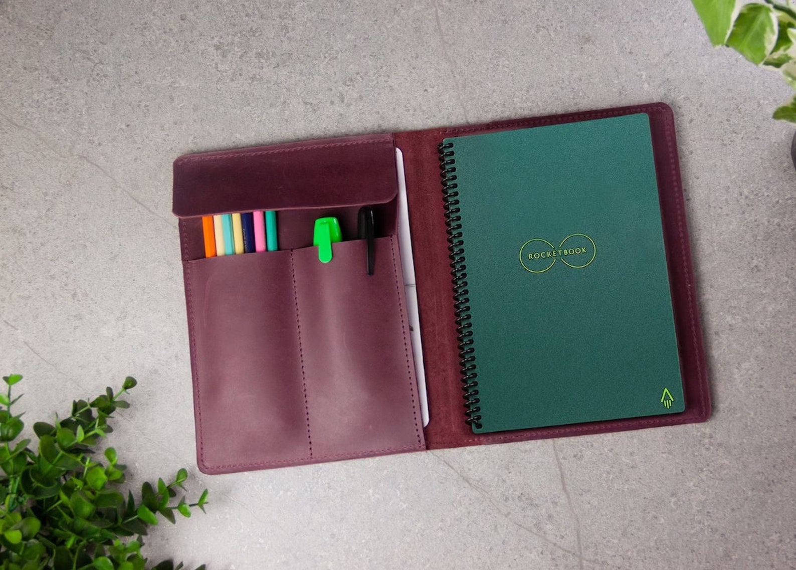 Rocketbook Executive Coverrocketbook Cover Letterrocketbook Etsy