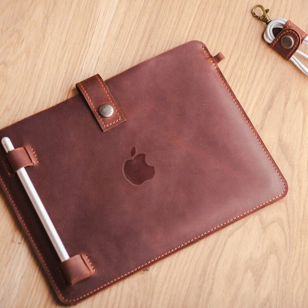 iPad 10.2 Tasche mit Stifthalter, iPad pro 12.9 Tasche Leder, iPad Tasche mit Stifthalter Leder, iPad mini 5 Tasche mit Stifthalter