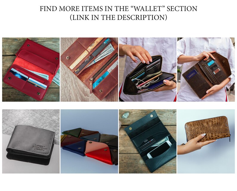 Personalized gifts for mom womens wallet,Personalized gifts for women,Anniversary gift for wife 3 years,Womens wallet handmade