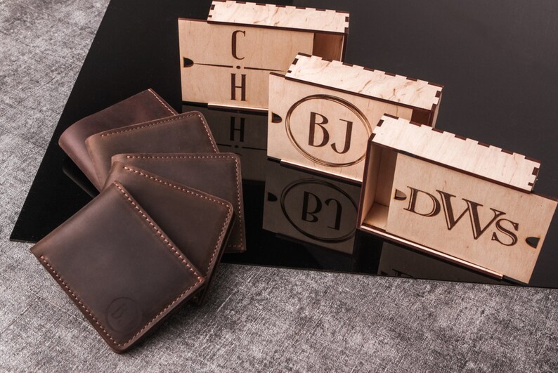 Mens wallet Dad gift from daughter Personalized wallet men image 0