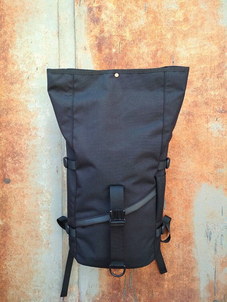 black canvas rucksack