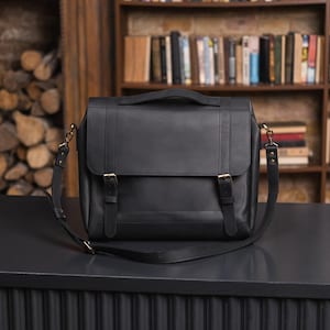 Cartable pour ordinateur portable, sac à main pour homme, cartable collège, cartable en cuir, sac cartable en cuir, sac personnalisé pour homme, sac universitaire, Schultasche