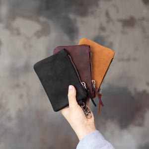 Monedero de pulsera para mujer, Monedero de cuero para llaves, Monedero para llaves, Monedero para llaves, Monedero de cuero, Monedero con llavero