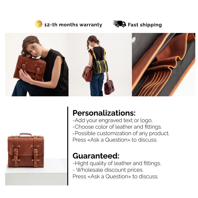 Leather tote bags for women,Tote bag,large leather tote bag,Brown leather tote,Laptop bag,Tote bag with pockets,Leather gifts for her image 10