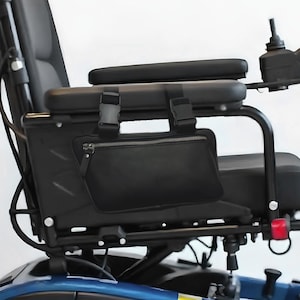 Bolsa de cuero para silla de ruedas, Bolsa lateral para silla de ruedas, Bolsa para silla de ruedas personalizada, Bolsa lateral para brazo para silla de ruedas, Bolsa para reposabrazos para silla de ruedas