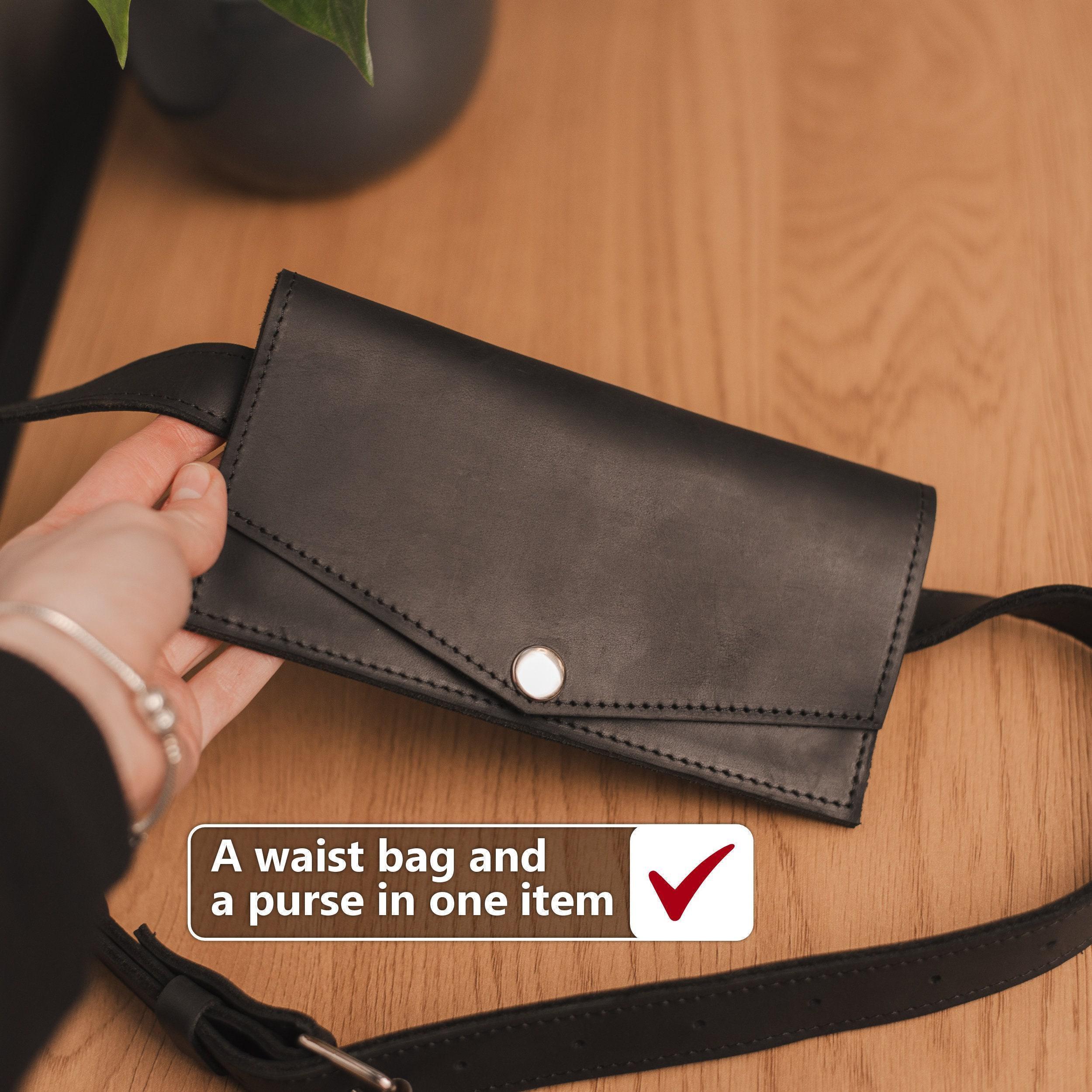 Borsa Da Cintura In Pelle Per Cellulare Uomo – Marsupio Portatelefono Con Clip E Portacarte, Per Viaggi E Outdoor - 5