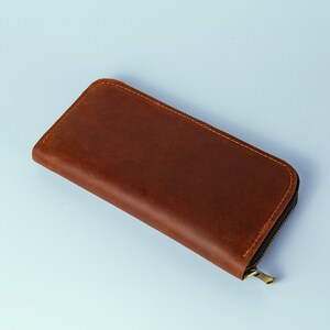 Leather pencil case,Leather pen holder,Leather pen case,Leather pouch,Brushes case,Artist leather case,Zipper pencil pouch,Pen pouch image 7