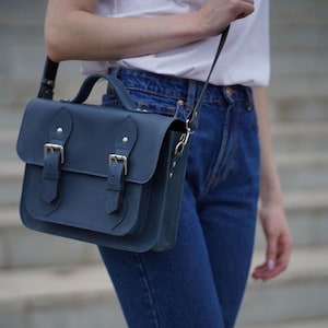Cartera de cuero, bolso de mensajero mujer, regalo de novia, regalo para ella, bolso de cuero para computadora portátil de 13,15 pulgadas, maletín de cuero, bolsos para computadora portátil para mujeres imagen 2