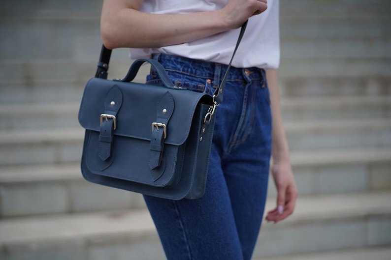 Cartera de cuero, bolso de mensajero mujer, regalo de novia, regalo para ella, bolso de cuero para computadora portátil de 13,15 pulgadas, maletín de cuero, bolsos para computadora portátil para mujeres imagen 2