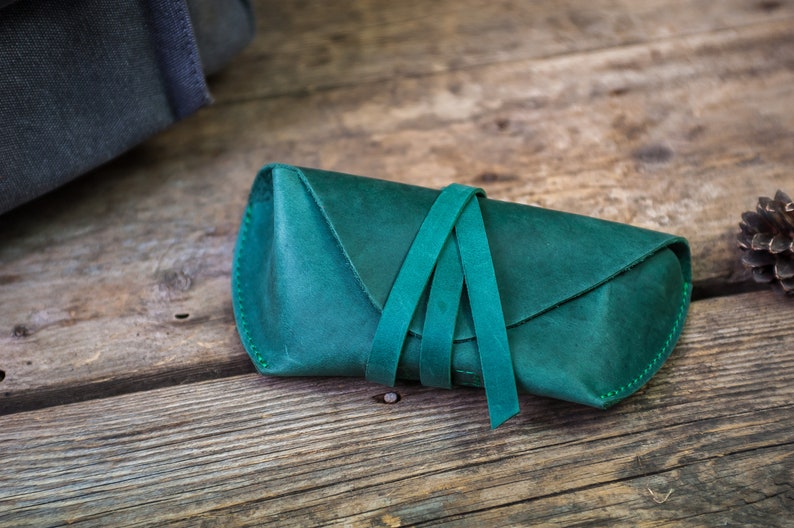 Women Glasses CaseGreen Glasses CaseLeather Green Etsy