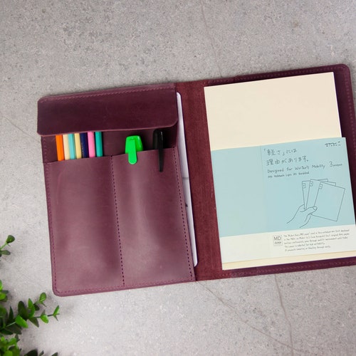 Carnet de notes Midori voyageurs,Couverture Midori a5,Couverture de cahier Midori,Journal en cuir a5,Couverture de cahier en cuir,Cahier Midori md,