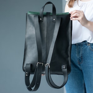 Women backpack,Leather laptop bag,Black backpack,Computer backpack,Women work bag,Waterproof backpack,Girls backpack,Laptop bags women image 9