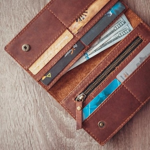 Personalized leather wallet,long wallet,slim wallet,Leather Wallet Woman,wallet women,credit card wallet,womens wallet,wallet gift for her