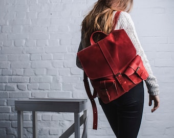 Leather backpack,Unisex backpack,Laptop backpack,School backpack,Women backpack,College rucksack,Backpack for women,Hipster backpack