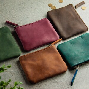 leather coin pouch
