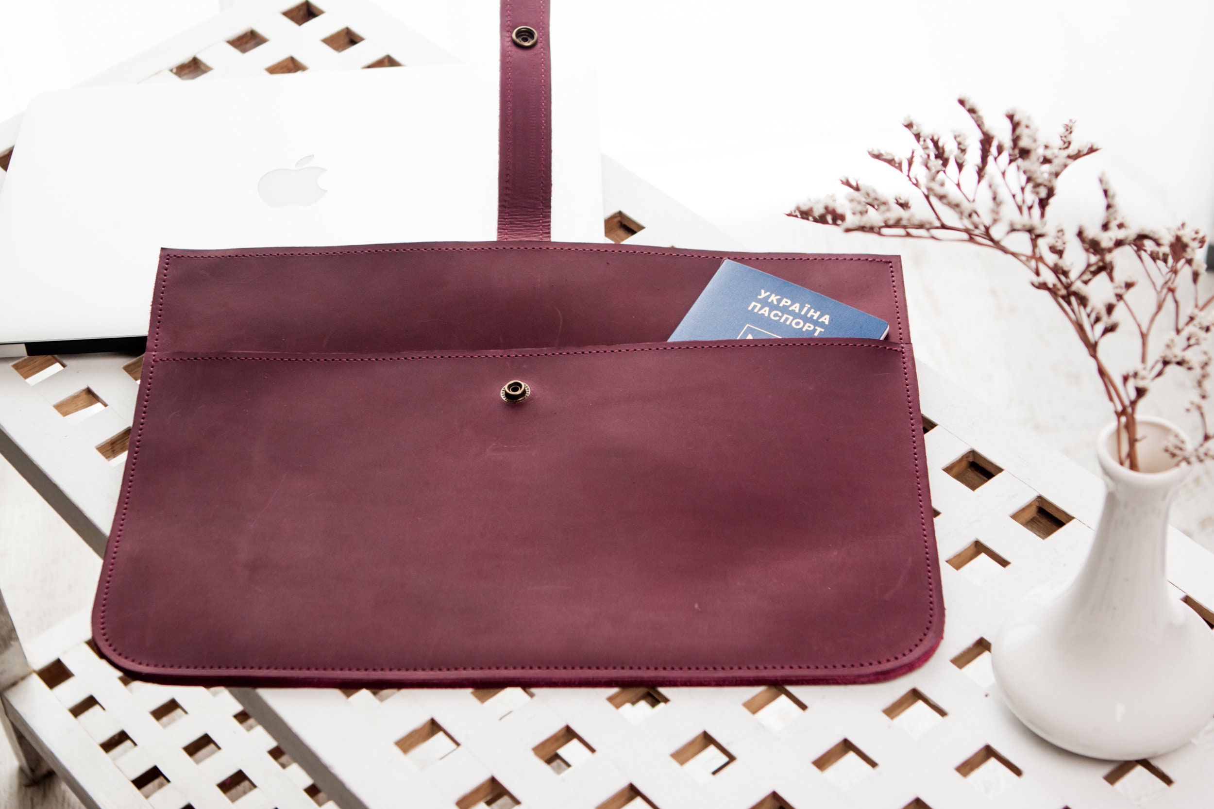 Black Friday Salelaptop Baglaptop Leather Bagmacbook Air 11 Etsy