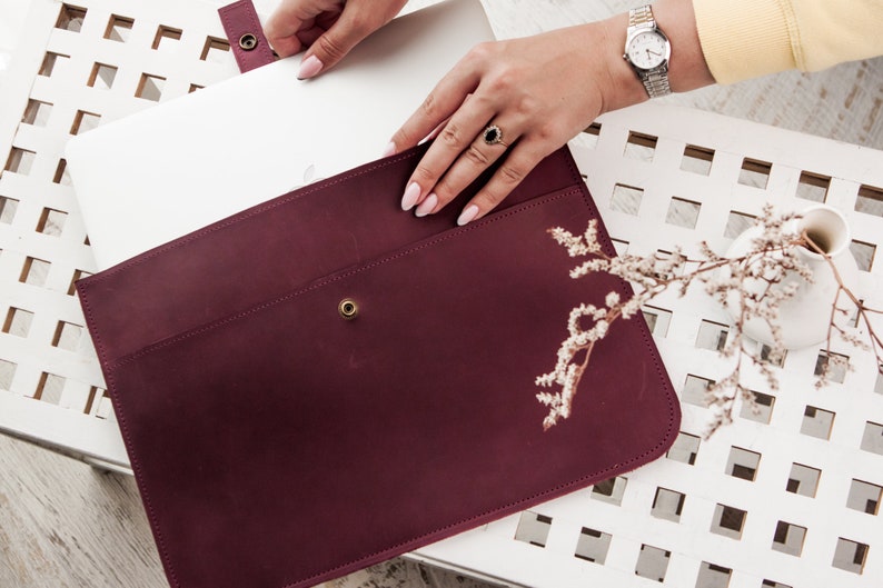 Black Friday Salelaptop Baglaptop Leather Bagmacbook Air 11 Etsy