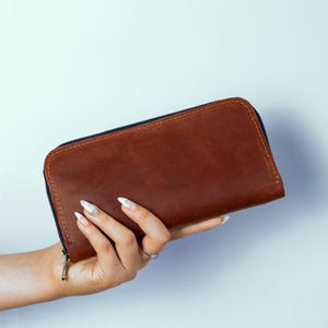 レザーペンケース、レザーペンホルダー、レザーペンケース、レザーポーチ、ブラシケース、アーティストレザーケース、ジッパー付きペンシルポーチ、ペンポーチ 画像 8