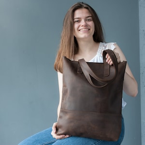 Leather totes,Work bag,Tote bag,Brown leather tote,Custom tote bag,Brown leather tote bag