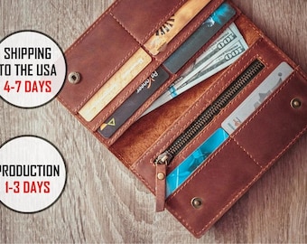Anniversary gift for girlfriend,Leather anniversary for her,3 year anniversary gift for women,Anniversary gift for her,Wallet women leather