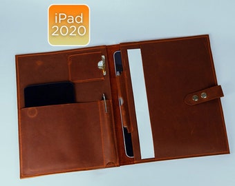 iPad folio case pad, iPad case portfolio, iPad sleeve leather, iPad pro 12.9 case with pencil holder, iPad pro 11 case with pencil holder