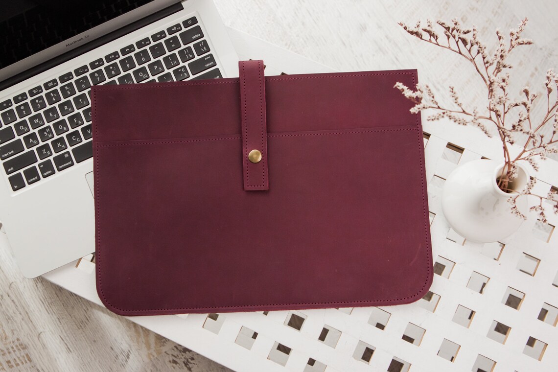 Black Friday Salelaptop Baglaptop Leather Bagmacbook Air 11 Etsy