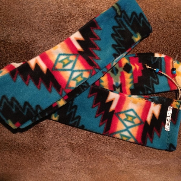 64" Aztec Fleece Sock/Sleeve/Case Recuver or Longbow Traditional Archery Hunting  or Shooting Southwest
