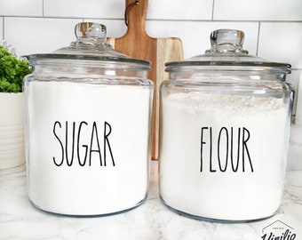 containers for flour and sugar plastic rubber