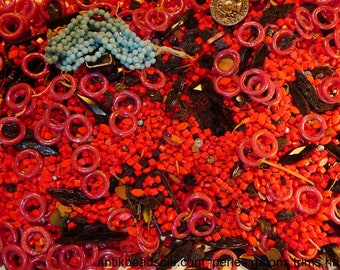 glass beads nailheads antique 480 grs