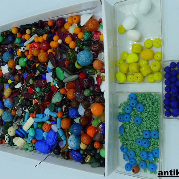 Antique Glass Beads Etsy