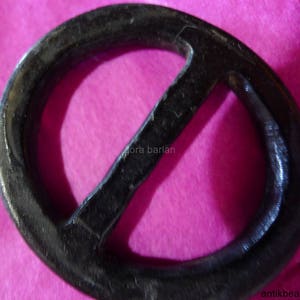 vintage buckle resin 1960