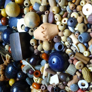 1kg perlas vintage semillas de terracota de madera